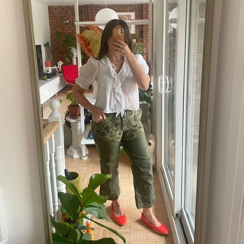 Vintage Blue Bill Double Knee Camo Pants
